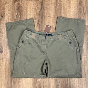 NWT Boden Wide Leg Brown Cargo Pants Sz 20R